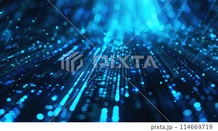 Abstract technology background. Binary code matrix. Business inteligence technology background. Generative AI Abstract technology background. Binary code matrix. Business inteligence technology background. Generative AI 114669719
