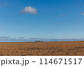 晴れ渡る空の下に広がる広大な大地 114671517