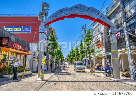 東京都世田谷区の都市風景　尾山台駅 114672760