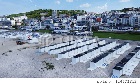 Booths on fasmous  Plage  (Beach) in Le Havre 114672813