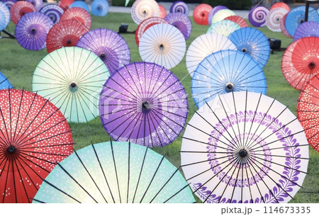 和傘　傘　背景素材 114673335