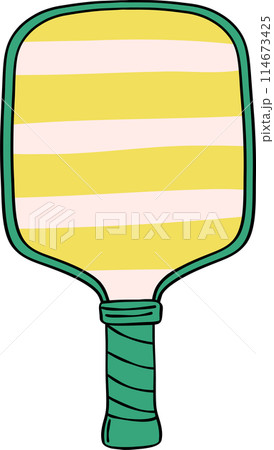 Retro Pickleball racket Trendy pickle ball paddle Retro Pickleball racket Trendy pickle ball paddle 114673425
