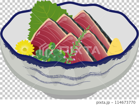和風小鉢のカツオたたき 114673770