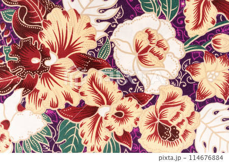 Beautiful and colourful of art Malaysian and Indonesian Batik Pattern Beautiful and colourful of art Malaysian and Indonesian Batik Pattern 114676884