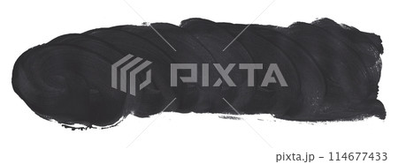 Black and gray brush strokes isolated on white background. Watercolor Black and gray brush strokes isolated on white background. Watercolor 114677433