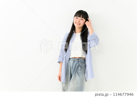 私服の女子高生 ポートレート 私服の女子高生 ポートレート 114677946