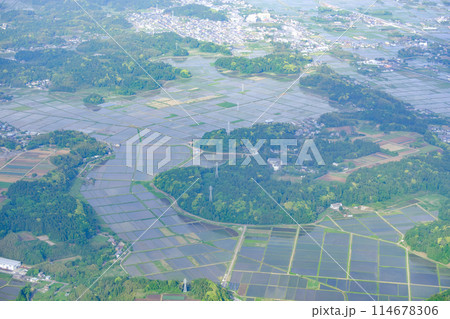 5月の千葉上空風景 114678306