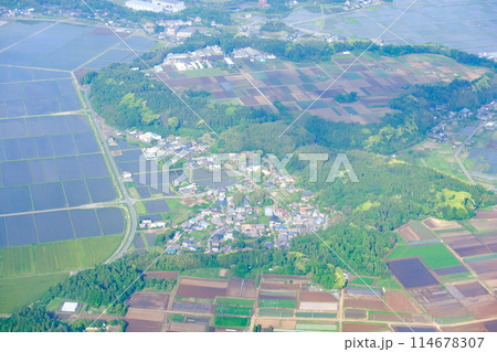 5月の千葉上空風景 114678307