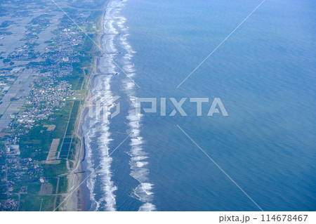 九十九里浜上空風景 114678467