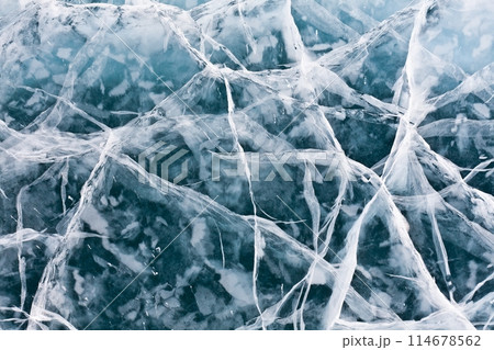 Ice texture original beautiful blue design pattern Ice texture original beautiful blue design pattern 114678562