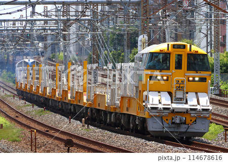 JR東日本線:ロングレール輸送車(キヤE195系車両) JR東日本線:ロングレール輸送車(キヤE195系車両) 114678616
