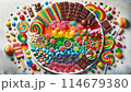 お菓子の盛り合わせ 114679380
