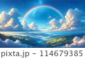 壮大な空と虹 114679385