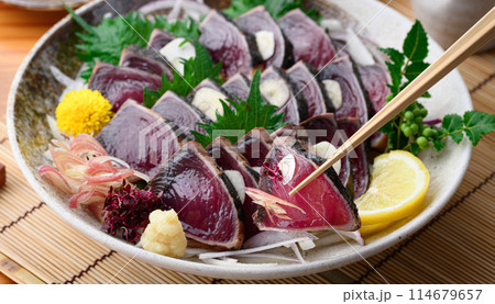 鰹のたたき 南紀勝浦港 鰹のたたき 南紀勝浦港 114679657