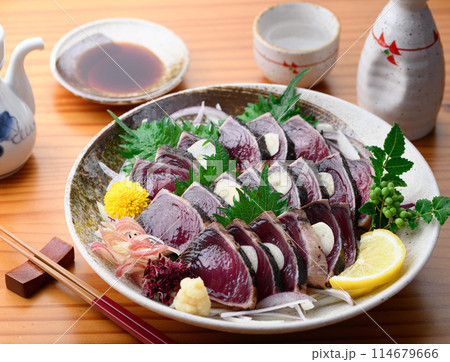 鰹のたたき 南紀勝浦港 鰹のたたき 南紀勝浦港 114679666