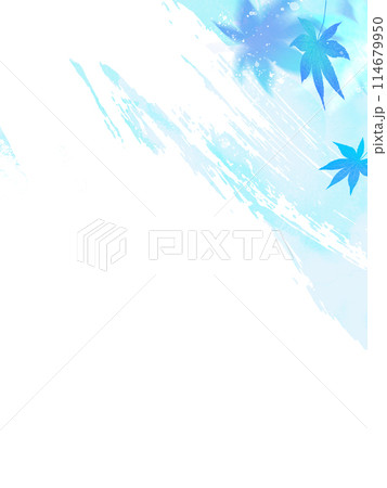 涼しいイメージの和風背景 114679950