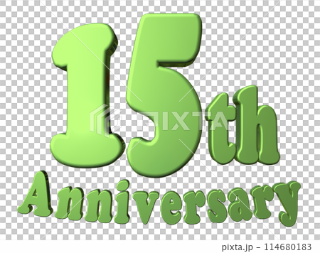 3DCG characters "15th Anniversary/15th Anniversary" Green, Green 114680183