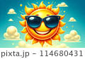 サングラスをかけた太陽 114680431
