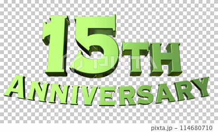 3DCG characters "15th Anniversary/15th Anniversary" Green, Green 114680710