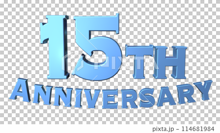 3DCG人物「15th Anniversary/15週年」藍色、藍色 3DCG人物「15th Anniversary/15週年」藍色、藍色 114681984