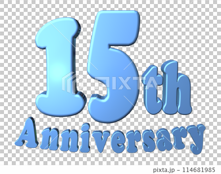 3DCG人物「15th Anniversary/15週年」藍色、藍色 3DCG人物「15th Anniversary/15週年」藍色、藍色 114681985
