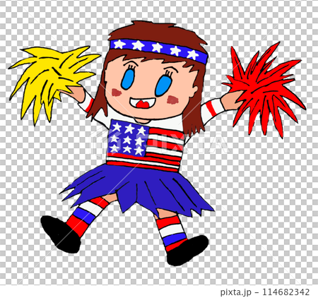 Cute American Cheerleader Cute American Cheerleader 114682342