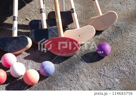 グランドゴルフクラブとボール3 グランドゴルフクラブとボール3 114683756