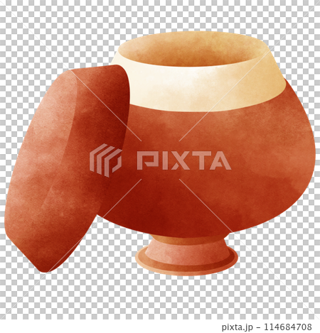 Monk is alms bowl with toro cloth 114684708