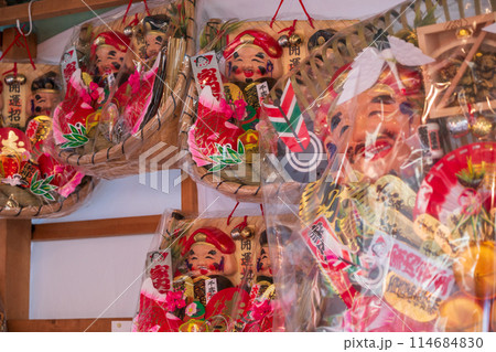 京都市東山区京都ゑびす時神社の10日戎を撮影したもの 114684830