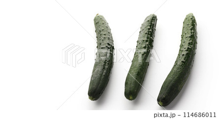 きゅうり (白背景) きゅうり (白背景) 114686011