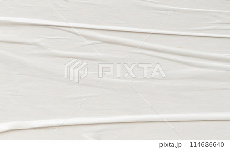 White blank crumpled and creased paper poster texture background White blank crumpled and creased paper poster texture background 114686640