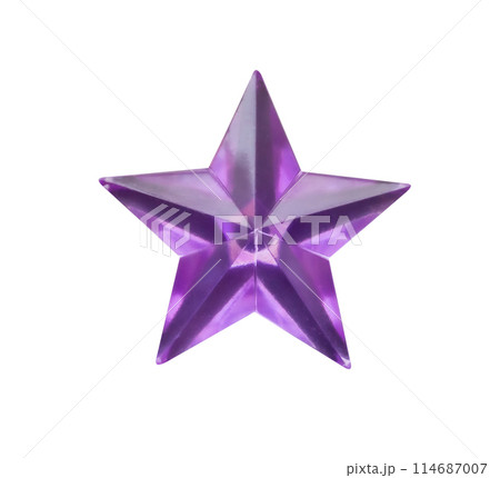 purple star jewels sticker isolated on white background 114687007