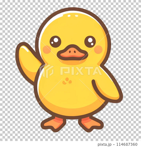 ひよこ アヒルのイラスト素材 [114687360] - PIXTA