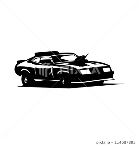 vector illustration of isolated 1973 Ford car 114687893