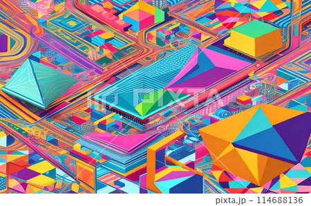 カラフル背景　47 114688136
