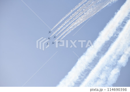 青空を飛行するブルーインパルス ＜静浜基地＞ 114690398