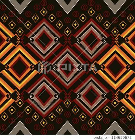 Explore ethnic interplay of colors and geometric patterns inspired African ethnic men's clothing. This collection reflects the vibrant beauty of ethnic and cultural richness, perfect for the textile Explore ethnic interplay of colors and geometric patterns inspired African ethnic men's clothing. This collection reflects the vibrant beauty of ethnic and cultural richness, perfect for the textile 114690672