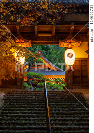 静岡県袋井市村松　油山寺と境内の風景 114691735