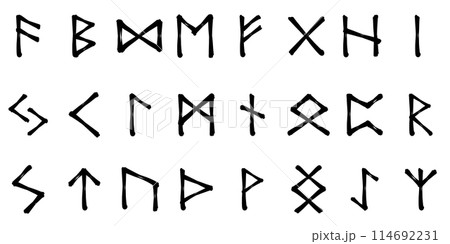 ルーン文字セット・筆 ルーン文字セット・筆 114692231