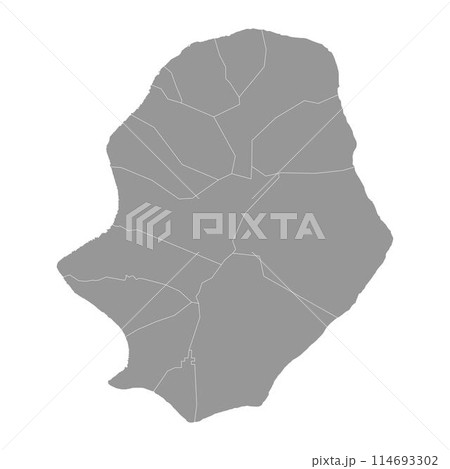 Niue map with administrative divisions. Vector illustration. Niue map with administrative divisions. Vector illustration. 114693302
