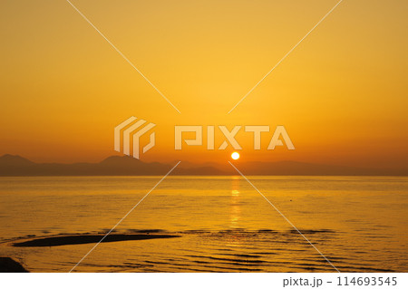 有明海の日の出 114693545