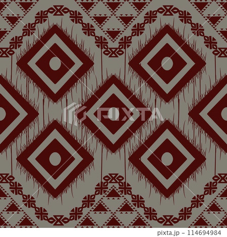 striking beauty of Ikat style ethnic patterns, where vibrant red threads weave into stunning geometric designs. This collection showcases ethnic the intricate art of ethnic traditional weaving, striking beauty of Ikat style ethnic patterns, where vibrant red threads weave into stunning geometric designs. This collection showcases ethnic the intricate art of ethnic traditional weaving, 114694984