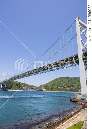 関門海峡と関門橋の風景 関門海峡と関門橋の風景 114696023