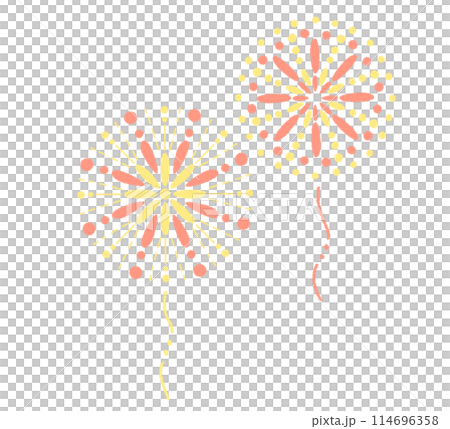 煙花的插圖素材 114696358