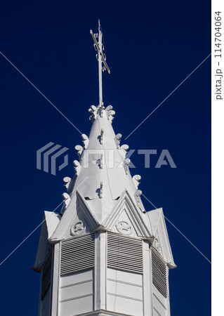 Historical chapel Our Lady of La Valvanera built in 1903 at the beautiful heritage town of Salamina in the department of Caldas in Colombia Historical chapel Our Lady of La Valvanera built in 1903 at the beautiful heritage town of Salamina in the department of Caldas in Colombia 114704064