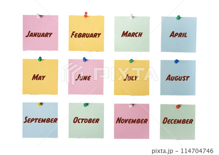The months of the year 114704746