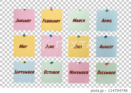 The months of the year 114704746
