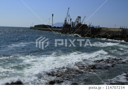 Harbour view of Antofagasta Chile 114707234