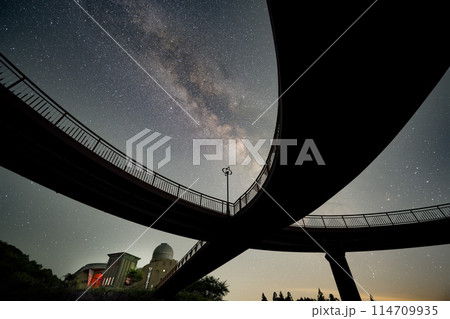 福島県　星の村天文台の天の川 114709935