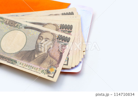 Japanese banknote 10000 yen, Japanese money 114710834